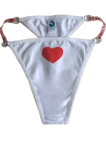 ⁨ATLANTIC TGP-005 thongs with silicone sides (Colour white, Size S (36))⁩ at Wasserman.eu