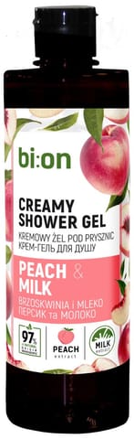 ⁨BIO NATURELL Kremowy żel pod prysznic Brzoskwinia i Mleko 473 ml⁩ w sklepie Wasserman.eu
