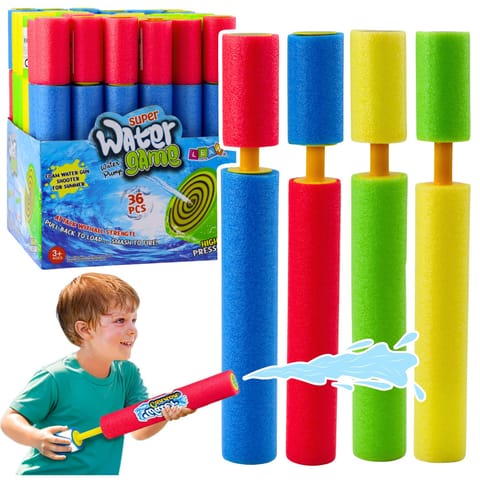 ⁨Broń Piankowa Na Wodę Pompka Tuba Wodna Kolorowa 30cm Mix⁩ w sklepie Wasserman.eu