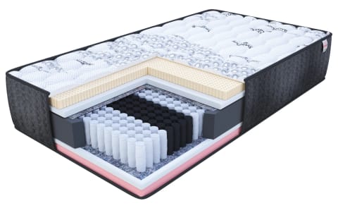 ⁨Materac multipocketowy COMFORT pianka visco, lateks - 100 x 200 - H2 średnio miękki - 31 cm⁩ w sklepie Wasserman.eu