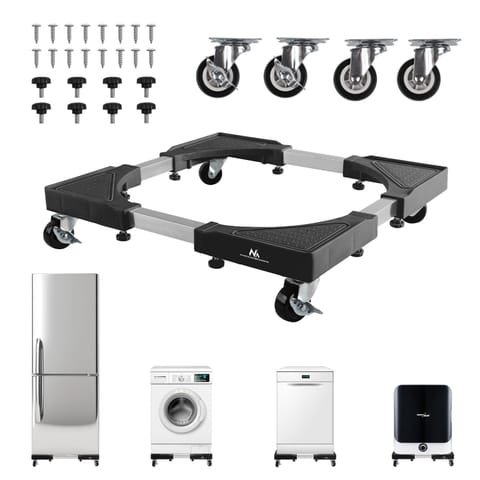 ⁨Podstawa pod pralkę ruchoma Maclean, blokada kółek,  szer. 500-700mm, uniwersalna, do 200kg, MC-118 B⁩ w sklepie Wasserman.eu