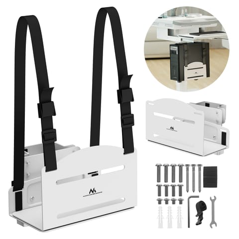 ⁨Uchwyt do komputerów CPU Maclean, zakres 122-212mm, max. obciążenie 10kg, biały, MC-116 W⁩ w sklepie Wasserman.eu