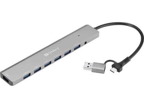 ⁨Sandberg USB-C/A to 7 x USB 3.0 Hub⁩ w sklepie Wasserman.eu