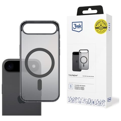 ⁨Etui 3MK Frosty MagCase do Apple iPhone  17 Air czarny⁩ w sklepie Wasserman.eu