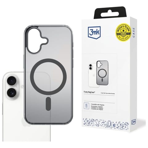 ⁨Etui 3MK Frosty MagCase do Apple iPhone  17 czarny⁩ w sklepie Wasserman.eu