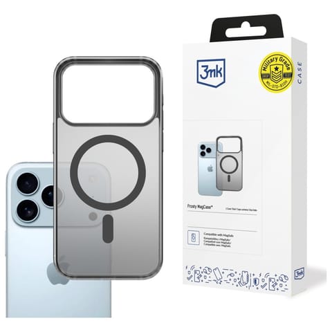 ⁨Etui 3MK Frosty MagCase do Apple iPhone  17 Pro czarny⁩ w sklepie Wasserman.eu