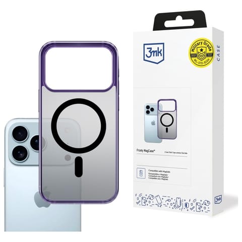 ⁨Etui 3MK Frosty MagCase do Apple iPhone  17 Pro fioletowy⁩ w sklepie Wasserman.eu