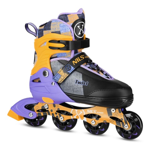 ⁨NA13810 ŁYŻWOROLKI TWIST ŻÓŁTE ROZM. L(39-42) NILS EXTREME⁩ w sklepie Wasserman.eu
