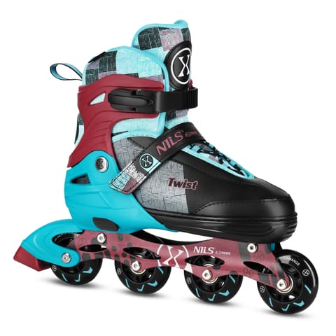 ⁨NA13810 ŁYŻWOROLKI TWIST NIEBIESKIE ROZM. L(39-42) NILS EXTREME⁩ w sklepie Wasserman.eu