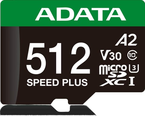 ⁨Adata Karta pamięci microSD Speed Plus 512GB UHS1 U3 V30 A2 180/160 MB/s⁩ w sklepie Wasserman.eu