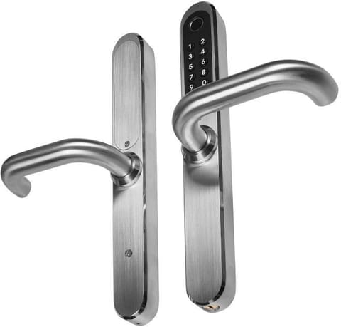 ⁨Klamka z kontrolerem dostepu EURA ELH-30H4 Silver⁩ w sklepie Wasserman.eu