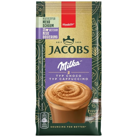 ⁨Jacobs Cappucino Czekoladowe z Czekoladą Milka 400 g⁩ w sklepie Wasserman.eu