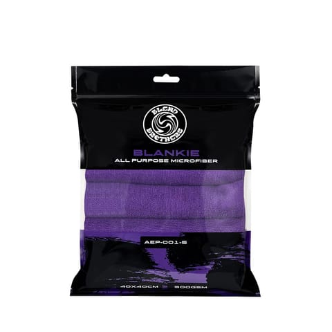 ⁨Blend Brothers BLANKIE 5-Pack Microfiber Purple - zestaw 5 sztuk uniwersalnych mikrofibr⁩ w sklepie Wasserman.eu