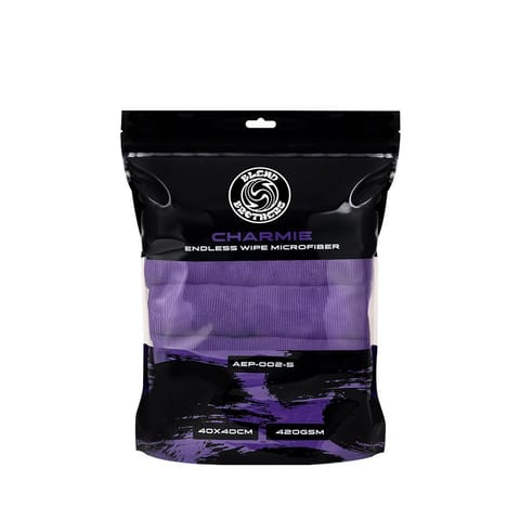 ⁨Blend Brothers CHARMIE 5-Pack Microfiber Purple 40x40cm - zestaw 5 sztuk mikrofibr⁩ w sklepie Wasserman.eu