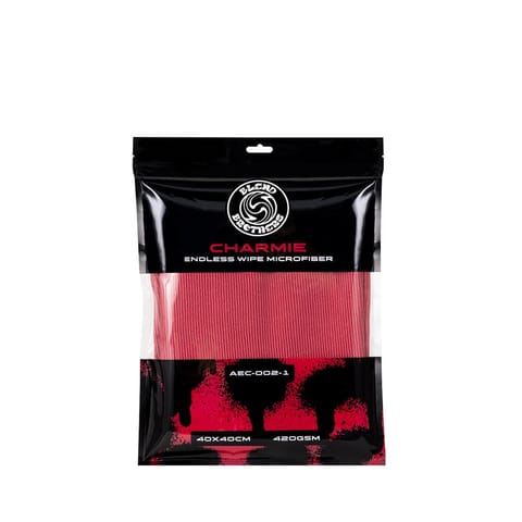 ⁨Blend Brothers CHARMIE Microfiber Red 40x40cm - mikrofibra bezkrawędziowa⁩ w sklepie Wasserman.eu