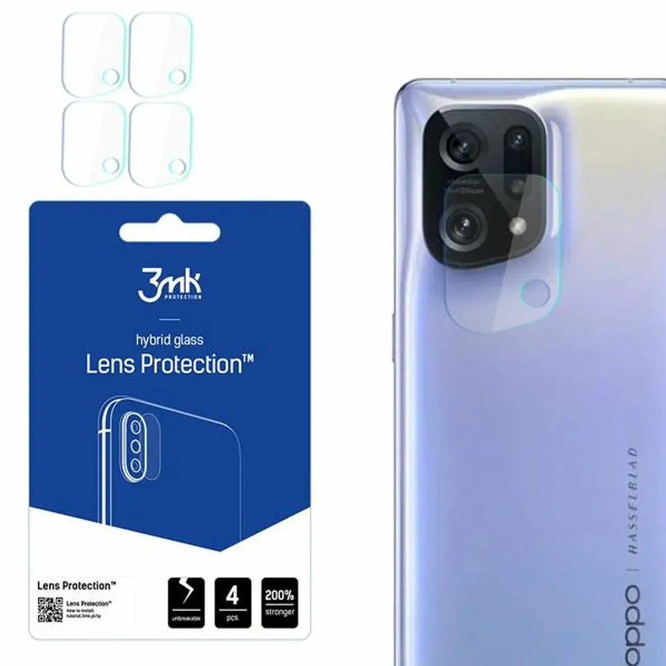 ⁨3MK Lens Protect Oppo Find X5 Ochrona na obiektyw aparatu 4szt⁩ w sklepie Wasserman.eu