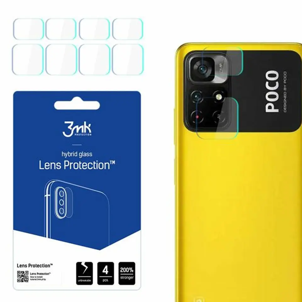 ⁨3MK Lens Protect Xiaomi POCO M4 Pro Ochrona na obiektyw aparatu 4szt⁩ w sklepie Wasserman.eu