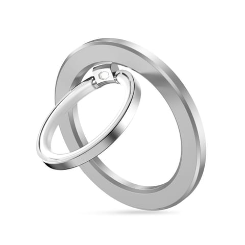 ⁨Uchwyt ring magnetyczny na palec z MagSafe do smartfona - srebrny⁩ w sklepie Wasserman.eu