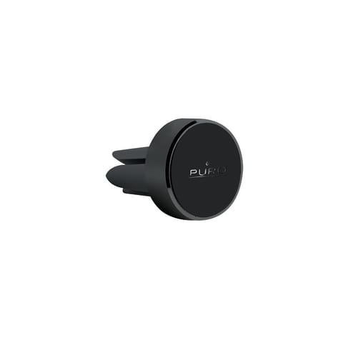 ⁨PURO Compact Magnet Holder - Universal Magnetic Car Ventilation Grille Holder for Smartphones (Black)⁩ at Wasserman.eu