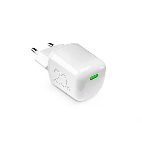⁨Ładowarka sieciowa USB-C GaN 20W - biała⁩ w sklepie Wasserman.eu