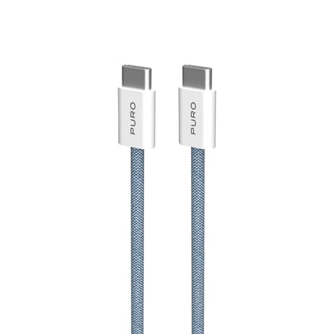 ⁨Kabel przewód USB-C 60W 1.5m - niebieski⁩ w sklepie Wasserman.eu