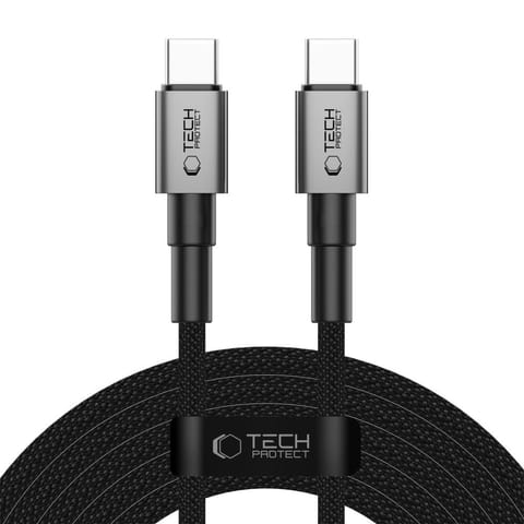 ⁨Kabel przewód USB-C PD 100W 5A 300 cm - szary⁩ w sklepie Wasserman.eu