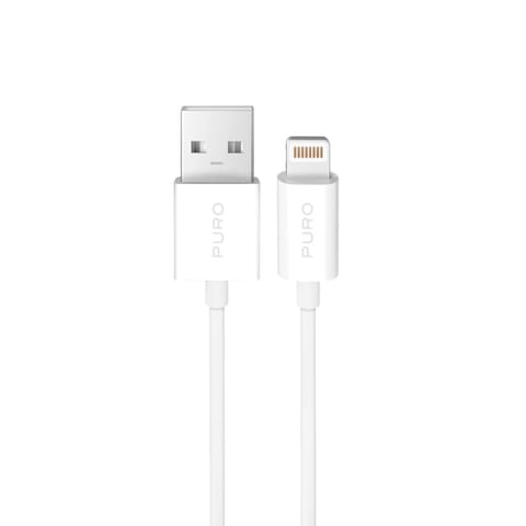 Kabel przewód USB-A - iPhone Lightning TPE 12W 3m - biały w sklepie Wasserman.eu