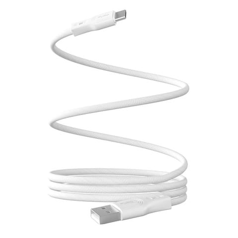 ⁨Kabel przewód magnetyczny USB-A - USB-C 10W 1m - biały⁩ w sklepie Wasserman.eu