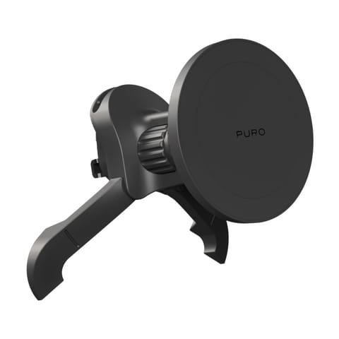 Uchwyt samochodowy magnetyczny do smartfona na kratkę regulowany MagSafe - czarny w sklepie Wasserman.eu