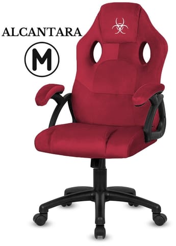 ⁨Fotel obrotowy do biurka CARRERA M ALCANTARA BURGUNDY⁩ w sklepie Wasserman.eu