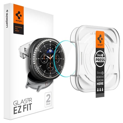 ⁨Spigen GLAS.TR EZ FIT 2-Pack - Szkło hartowane do Samsung Galaxy Watch 8 Classic 46 mm (2 szt)⁩ w sklepie Wasserman.eu