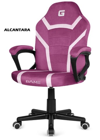 ⁨Fotel obrotowy do biurka MARIO ALCANTARA PURPLE + WHITE⁩ w sklepie Wasserman.eu
