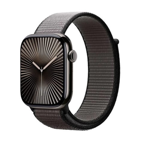 ⁨Crong Nylon - Pasek sportowy do Apple Watch 44/45/46/49 mm (Night Grey)⁩ w sklepie Wasserman.eu