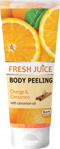 ⁨FRESH JUICE Peeling do ciała Pomarańcza i Cynamon 200 ml⁩ w sklepie Wasserman.eu