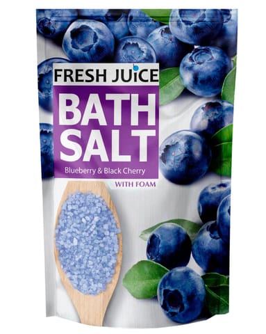 ⁨FRESH JUICE Sól do kąpieli z pianą Blueberry & Czarna Wiśnia 500 ml⁩ w sklepie Wasserman.eu