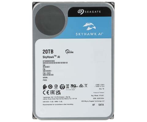 ⁨DYSK DO REJESTRATORA HDD-ST20000VE003 20TB 24/7 SkyHawk AI SEAGATE⁩ w sklepie Wasserman.eu