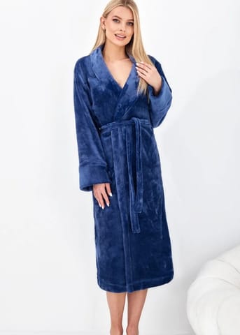 ⁨SZLAFROK L&L DAMSKI 2591 SKY NAVY (kolor navy, rozmiar L)⁩ w sklepie Wasserman.eu