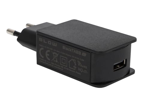 ⁨Ładowarka sieciowa gniazdo USB 2A czarna⁩ w sklepie Wasserman.eu