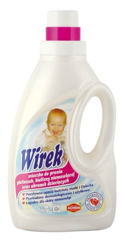 ⁨ACHEM WIREK Mleczko d/prania 1L baby⁩ w sklepie Wasserman.eu