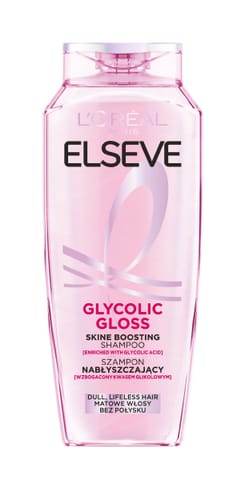 ⁨LOREAL ELSEVE Glycolic Gloss Szampon nabłyszczający do włosów matowych i bez połysku 400 ml⁩ w sklepie Wasserman.eu
