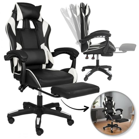 ⁨Fotel gamingowy obrotowy z podnóżkiem STRIKER ONE - KO31B⁩ w sklepie Wasserman.eu