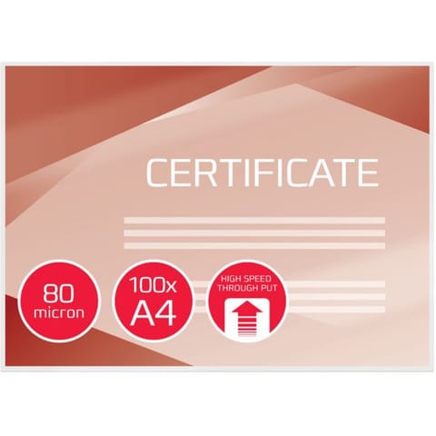 ⁨Folia do laminacji GBC HighSpeed A4 80mic (100szt) IB049033⁩ w sklepie Wasserman.eu