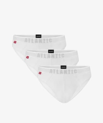 ⁨BRIEFS ATLANTIC 3MP-094 (White, Size XL (42))⁩ at Wasserman.eu