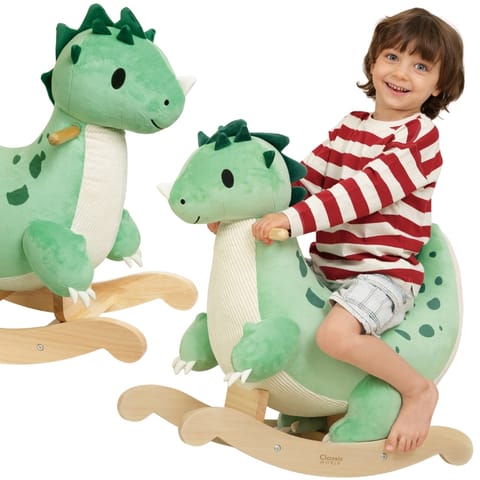 ⁨CLASSIC WORLD Drewniany Dinozaur Na Biegunach⁩ w sklepie Wasserman.eu