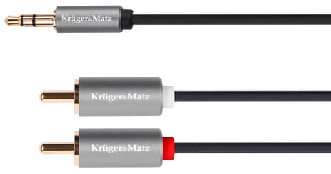 Kabel Jack 3.5 wtyk stereo - 2RCA 5m Kruger&Matz Basic w sklepie Wasserman.eu
