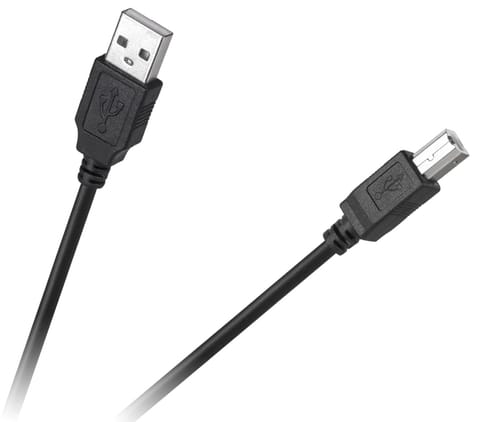 ⁨Kabel USB komputer drukarka 1,8m czarny⁩ w sklepie Wasserman.eu