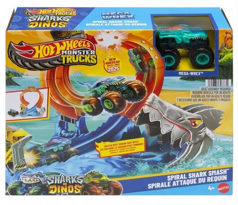Hot Wheels Monster Trucks Pętla rekina Tor z kraks w sklepie Wasserman.eu
