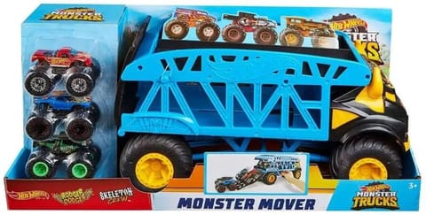 Hot Wheels Transporter Monster Mover + 3 auta w sklepie Wasserman.eu