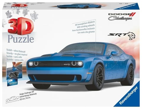 ⁨Puzzle 3D Pojazdy: Dodge Challenger SRT Redeye⁩ w sklepie Wasserman.eu