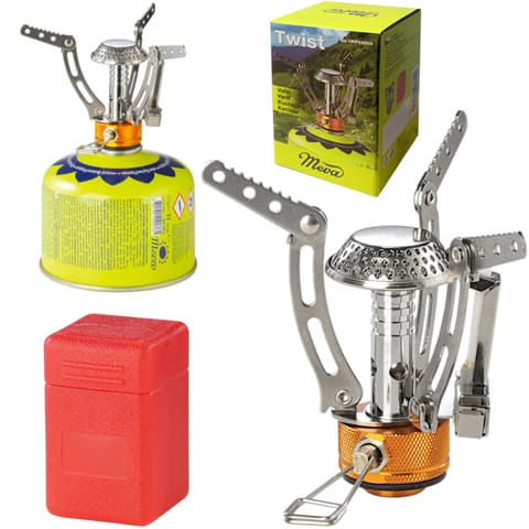 ⁨Kuchenka turystyczna na kartusze gazowe 7/16'' TWIST piezo zapalnik 4.5 kW⁩ w sklepie Wasserman.eu